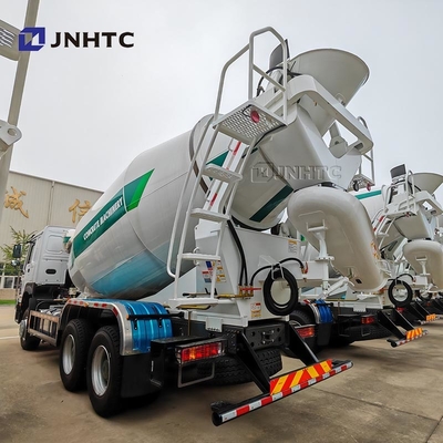 HOWO কংক্রিট মিশ্রণ ট্রাক 6x4 380hp10 চাকা ক্ষমতা সিমেন্ট মিশ্রণ ট্রাক মাউন্ট কংক্রিট মিশ্রণকারী পাম্প ট্রাক