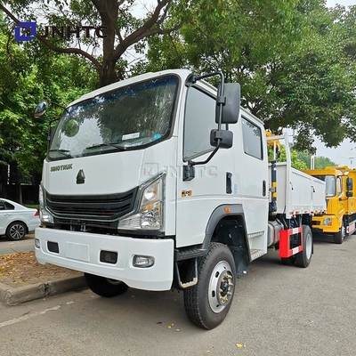 HOWO ক্রেন ট্রাক 4X2 6 চাকা ক্রেন 5 টন মালবাহী ট্রাক 12 টন সোজা বাহু ক্রেন ট্রাক