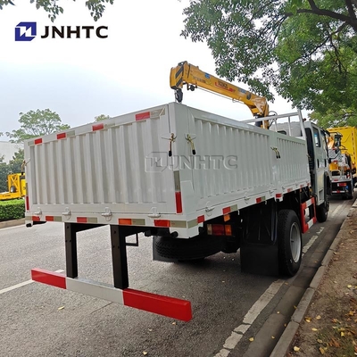HOWO ক্রেন ট্রাক 4X2 6 চাকা ক্রেন 5 টন মালবাহী ট্রাক 12 টন সোজা বাহু ক্রেন ট্রাক