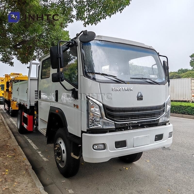 HOWO ক্রেন ট্রাক 4X2 6 চাকা ক্রেন 5 টন মালবাহী ট্রাক 12 টন সোজা বাহু ক্রেন ট্রাক