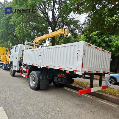 HOWO ক্রেন ট্রাক 4X2 6 চাকা ক্রেন 5 টন মালবাহী ট্রাক 12 টন সোজা বাহু ক্রেন ট্রাক