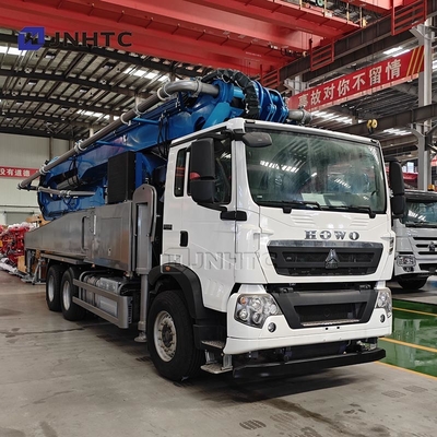 HOWO TX 6x4 চ্যাসি কংক্রিট পাম্প ট্রাক 400HP 58m 400hp কংক্রিট পাম্প ট্রাক