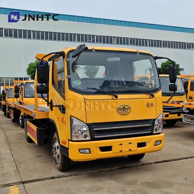 FAW ফ্ল্যাটবেড Wrecker 4 * 2 3 টন 5 টন 160HP রোড পুনরুদ্ধার Wrecker ট্রাক ভাল দাম