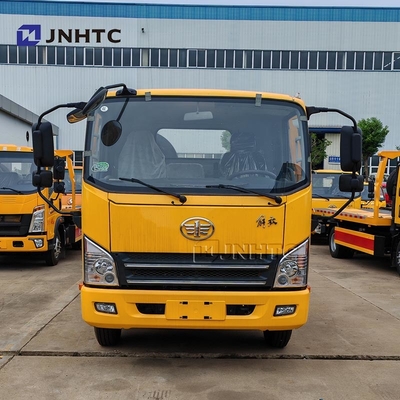 FAW ফ্ল্যাটবেড Wrecker 4 * 2 3 টন 5 টন 160HP রোড পুনরুদ্ধার Wrecker ট্রাক ভাল দাম