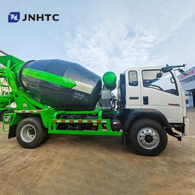 HOWO 4x2 হালকা কংক্রিট মিশুক ট্রাক 3 ঘন মিটার 4.5 টন আবহাওয়া প্রতিরোধের কংক্রিট মিশুক ট্রাক