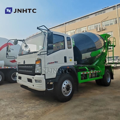 HOWO 4x2 হালকা কংক্রিট মিশুক ট্রাক 3 ঘন মিটার 4.5 টন আবহাওয়া প্রতিরোধের কংক্রিট মিশুক ট্রাক