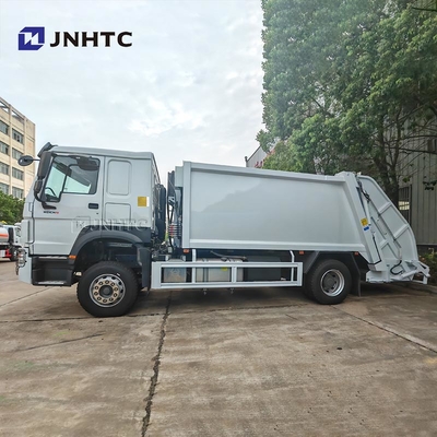 HOWO আবর্জনা ট্রাক কম্প্যাক্টর 4x2 ইউরো 2 বর্জ্য নিষ্পত্তি আবর্জনা পিছন লোডার ট্রাক সবুজ ডিজেল মডেল নতুন