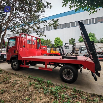 গরম বিক্রয় HOWO Wrecker ট্রাক 4x2 3-5 টন ফ্ল্যাটবেড হালকা দায়িত্ব Wrecker টাক ট্রাক