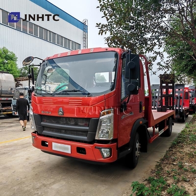 গরম বিক্রয় HOWO Wrecker ট্রাক 4x2 3-5 টন ফ্ল্যাটবেড হালকা দায়িত্ব Wrecker টাক ট্রাক