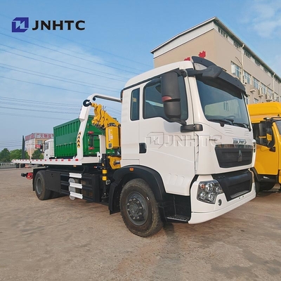 HOWO TX ক্রেন ট্রাক 320HP 4X2 15TON কার্গো মাউন্ট করা Wrecker ট্রাক হাইড্রোলিক স্ট্রেইট বুম ক্রেন ট্রাক