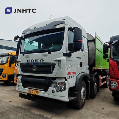 HOWO 8X4 350HP 12 চাকা ডাম্প ট্রাক চ্যাসি সিঙ্ক্রোনিক গ্রাবল সিলিং ট্রাক সহ