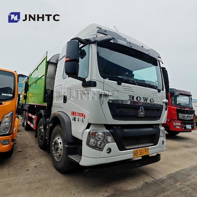 HOWO 8X4 350HP 12 চাকা ডাম্প ট্রাক চ্যাসি সিঙ্ক্রোনিক গ্রাবল সিলিং ট্রাক সহ