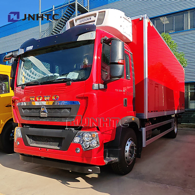 HOWO TX 7.8m 20 টন রেফ্রিজারেটেড ট্রাক ভ্যান আইসক্রিম/সমুদ্রের খাদ্য ফ্রিজার যানবাহন ভারী দায়িত্ব রেফ্রিজারেটর গাড়ি বিক্রয়
