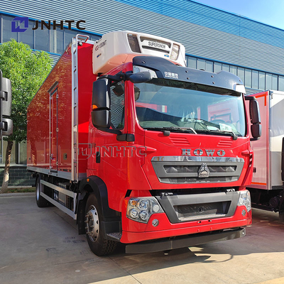 HOWO TX 7.8m 20 টন রেফ্রিজারেটেড ট্রাক ভ্যান আইসক্রিম/সমুদ্রের খাদ্য ফ্রিজার যানবাহন ভারী দায়িত্ব রেফ্রিজারেটর গাড়ি বিক্রয়