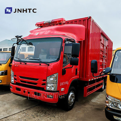 ব্র্যান্ড 5 টন ট্রাক 4x2 6 হুইলার কার্গো ভ্যান মিনি লরি ট্রাক ইউরো 2 ডিজেল কার্গো ট্রাক হাইড্রোলিক ব্যাকপ্লেট সহ