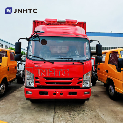 ব্র্যান্ড 5 টন ট্রাক 4x2 6 হুইলার কার্গো ভ্যান মিনি লরি ট্রাক ইউরো 2 ডিজেল কার্গো ট্রাক হাইড্রোলিক ব্যাকপ্লেট সহ