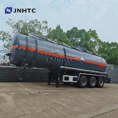 3 অক্ষ ডাইথিলামাইন ট্রান্সপোর্ট ট্রেলার জ্বালানী ট্যাঙ্ক সেমি ট্রেলার 33000 40000 লিটার জ্বালানী ট্রেলার