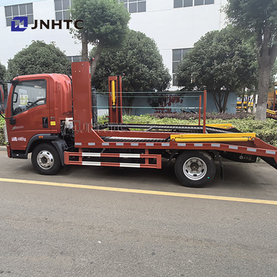 সিনোট্রাক HOWO 4X2 ডাবল ডেক 5t 6t ডিজেল জ্বালানী সম্পূর্ণভাবে অবতরণ Wrecker উদ্ধার যানবাহন ফ্ল্যাটবেড ট্যাগ ট্রাক