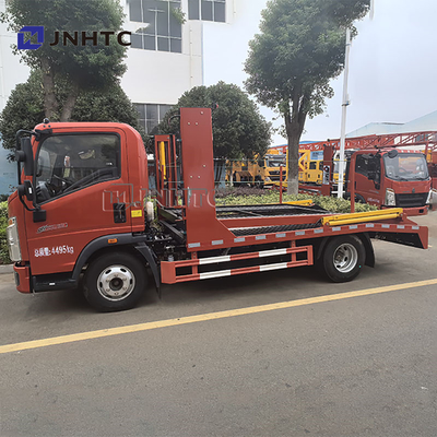 সিনোট্রাক HOWO 4X2 ডাবল ডেক 5t 6t ডিজেল জ্বালানী সম্পূর্ণভাবে অবতরণ Wrecker উদ্ধার যানবাহন ফ্ল্যাটবেড ট্যাগ ট্রাক