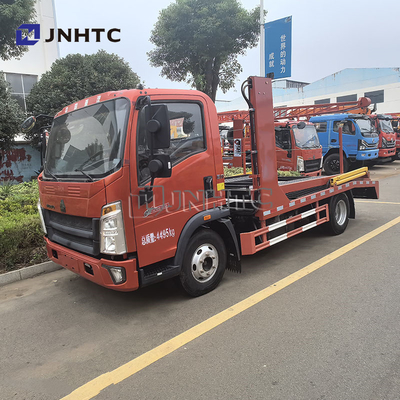 সিনোট্রাক HOWO 4X2 ডাবল ডেক 5t 6t ডিজেল জ্বালানী সম্পূর্ণভাবে অবতরণ Wrecker উদ্ধার যানবাহন ফ্ল্যাটবেড ট্যাগ ট্রাক