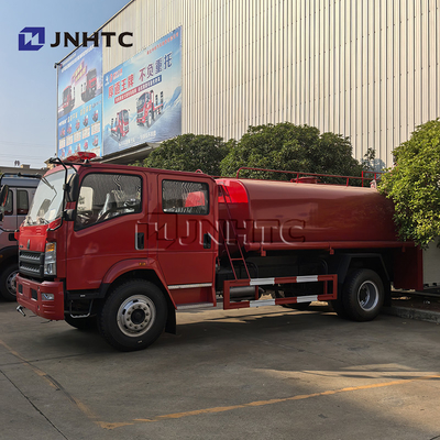 প্রস্তুতকারক HOWO 4x2 5000L জল ট্যাঙ্কার ফায়ার ট্রাক ফায়ার ফাইটিং ট্রাক সরঞ্জাম ফায়ার যানবাহন