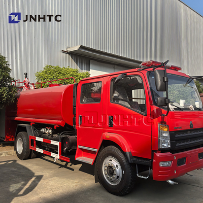 প্রস্তুতকারক HOWO 4x2 5000L জল ট্যাঙ্কার ফায়ার ট্রাক ফায়ার ফাইটিং ট্রাক সরঞ্জাম ফায়ার যানবাহন