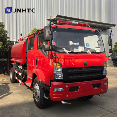 প্রস্তুতকারক HOWO 4x2 5000L জল ট্যাঙ্কার ফায়ার ট্রাক ফায়ার ফাইটিং ট্রাক সরঞ্জাম ফায়ার যানবাহন