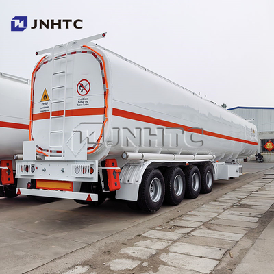 4 অক্ষ 75000L লোহা ইস্পাত জ্বালানী ট্যাংক সেমি ট্রিলার বিক্রয়ের জন্য