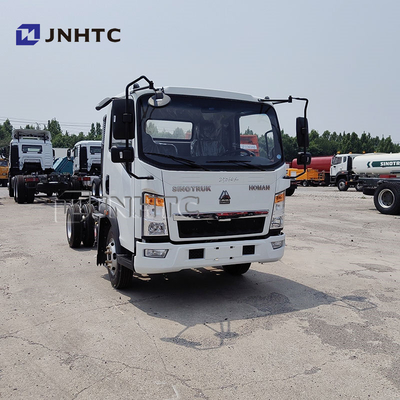 সিনোট্রাক হাও 4x2 5 টন 8 টন হালকা মালবাহী / ডাম্প ট্রাক চ্যাসি ডিজেল জ্বালানী ইউরো 2 নির্গমন বাম স্টিয়ারিং