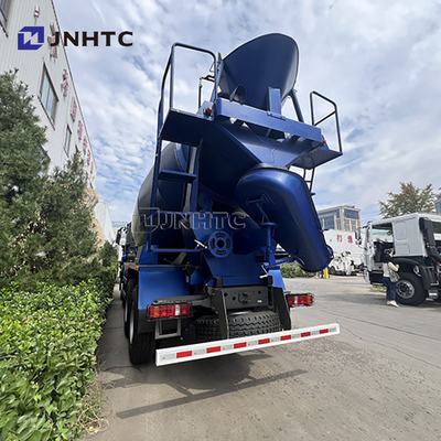 নতুন HOWO NX 8*4 স্বয়ংক্রিয় কংক্রিট মিশুক ট্রাক, পশ্চাদমুখী ডিসচার্জ সহ ভারী শুল্কের চেসিস