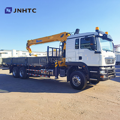 নতুন HOWO TX380 6x4 12T ফ্ল্যাটবেড ড্রপসাইড ক্যাপাসিটি কার্গো পরিবহন ট্রাক স্ট্রেইট আর্ম বুম ক্রেন ট্রাক বিক্রয়ের জন্য