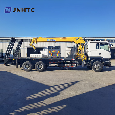 নতুন HOWO TX380 6x4 12T ফ্ল্যাটবেড ড্রপসাইড ক্যাপাসিটি কার্গো পরিবহন ট্রাক স্ট্রেইট আর্ম বুম ক্রেন ট্রাক বিক্রয়ের জন্য