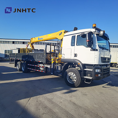 নতুন HOWO TX380 6x4 12T ফ্ল্যাটবেড ড্রপসাইড ক্যাপাসিটি কার্গো পরিবহন ট্রাক স্ট্রেইট আর্ম বুম ক্রেন ট্রাক বিক্রয়ের জন্য