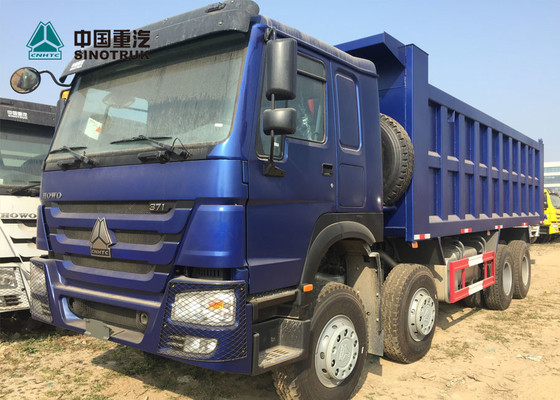ইউরো 2 371HP ভারি লোড ট্রাক 8x4 12 টায়ার ফ্রন্ট উদ্ধরণ হাও টিপার ট্রাক