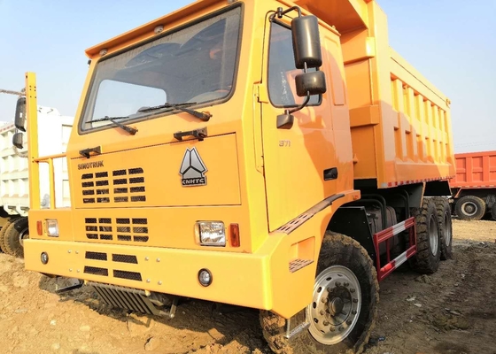371HP বন্ধ হাইওয়ে ট্রাক, হলুদ রঙ ভারি দায়িত্ব টিপার ট্রাক 70 টন লোড