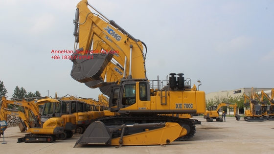 XE700C ইঞ্জিন 70t হাইড্রোলিক ক্রলার এক্সক্যায়েটার খনির উচ্চ শেষ কনফিগারেশন