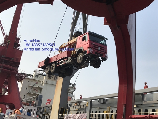 হাও 6x4 10 টন ফোলিং বুম ট্রাক মাউন্ট করা কপিকল