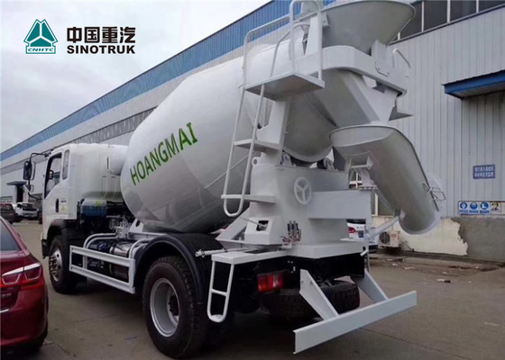 হোয়াও 4x2 4CBM মিনি কংক্রিট মিশ্রণ ট্রাক সাদা রঙের সাথে কারখানায় প্রস্তুত