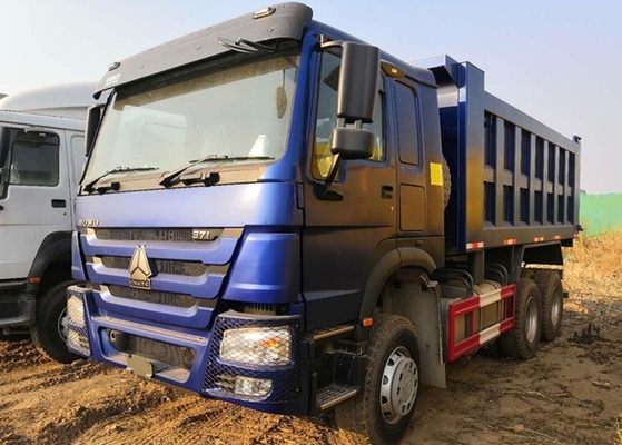 Sinotruk 6x4 371 ঘোড়া শক্তি ভারী ডাম্প ট্রাক 25 টন নীল রঙ দীর্ঘ জীবন
