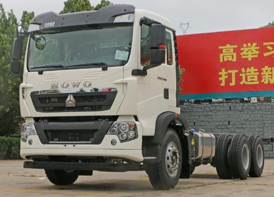 সাদা রঙের সিনোট্রুক হাও 6X4 ভারী কার্গো ট্রাক 290 এইচপি এইচএফ 7 / এইচএফ 9 সামনের অক্ষ 40 টন
