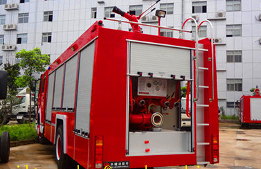 রেসকিউ ফায়ার ট্রাক 4x2 251hp - 350hp সিনট্রুক হাও ফায়ার ফাইটার ট্রাক 6 এম 3 জলের ট্যাঙ্ক