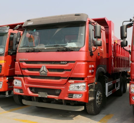 সিনট্রুক 6x4 10 চাকা ভারী ডিউটি ​​ডাম্প ট্রাক ওভারটর্নিং বডি প্ল্যাটফর্মের সাথে
