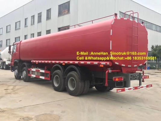 সিনোট্রুক ওয়াও ট্রাক 25-35CBM 8X4 জল বহনের জন্য সিনোট্রুক হাওয়ের ল্যান্ডস্কেপিং