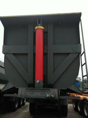সাইনোট্রুক হাও 40-60t সেমি গার্ড এবং বৈদ্যুতিক খোলার শীর্ষ কভার সহ সেমি ডাম্প ট্রেলার