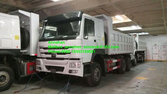 বাম হাতের ড্রাইভ সহ 371 এইচপি 10 চাকা 6x4 ভারী দায়িত্ব ডাম্প ট্রাক