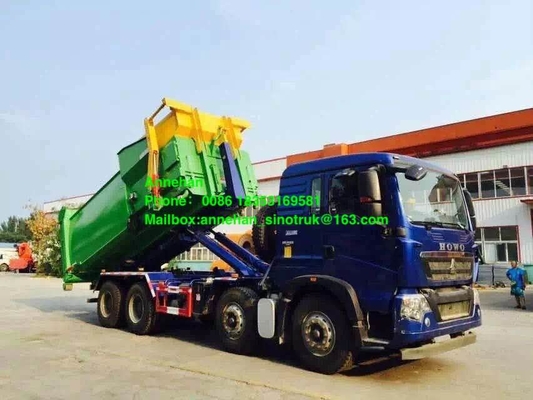 হুক আর্ম সিনোট্রুক হোও 7 6x4 ইউরো 2 আবর্জনা কমপ্যাক্টর ট্রাক