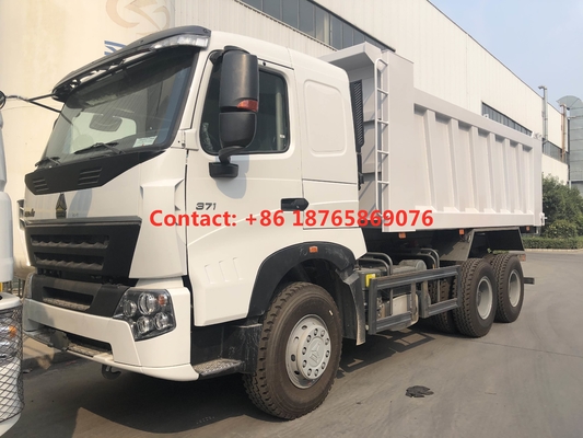 HW76 ক্যাব ডিজেল জ্বালানী 450hp হেভি ডিউটি ​​ডাম্প ট্রাক