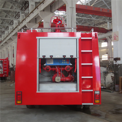 লাল 140KW 5000L ডংফেং 4 * 2 ফায়ার ফাইটিং ট্রাক