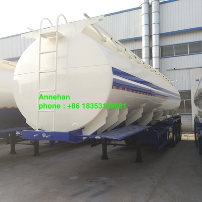 Q235 50000L 3 টি পাইপ সহ অ্যাক্সেল তেল ট্যাঙ্ক ট্রেলার
