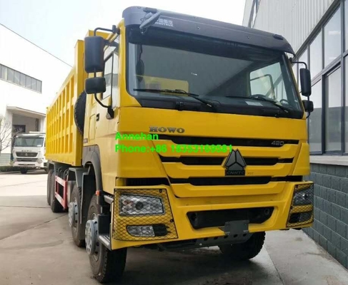 8x4 12 চাকা ভারী দায়িত্ব ডাম্প ট্রাক 50T 30M3 সিনোট্রুক হাও 7 ট্রাক